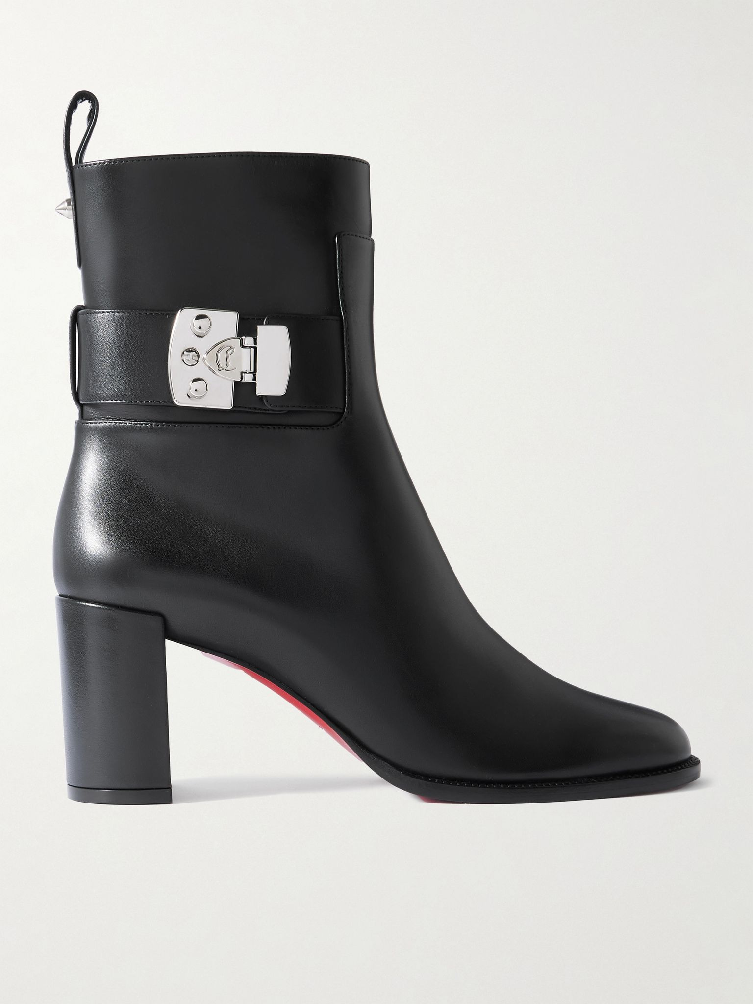 Booty Lock 70 embellished leather ankle boots Black - 1