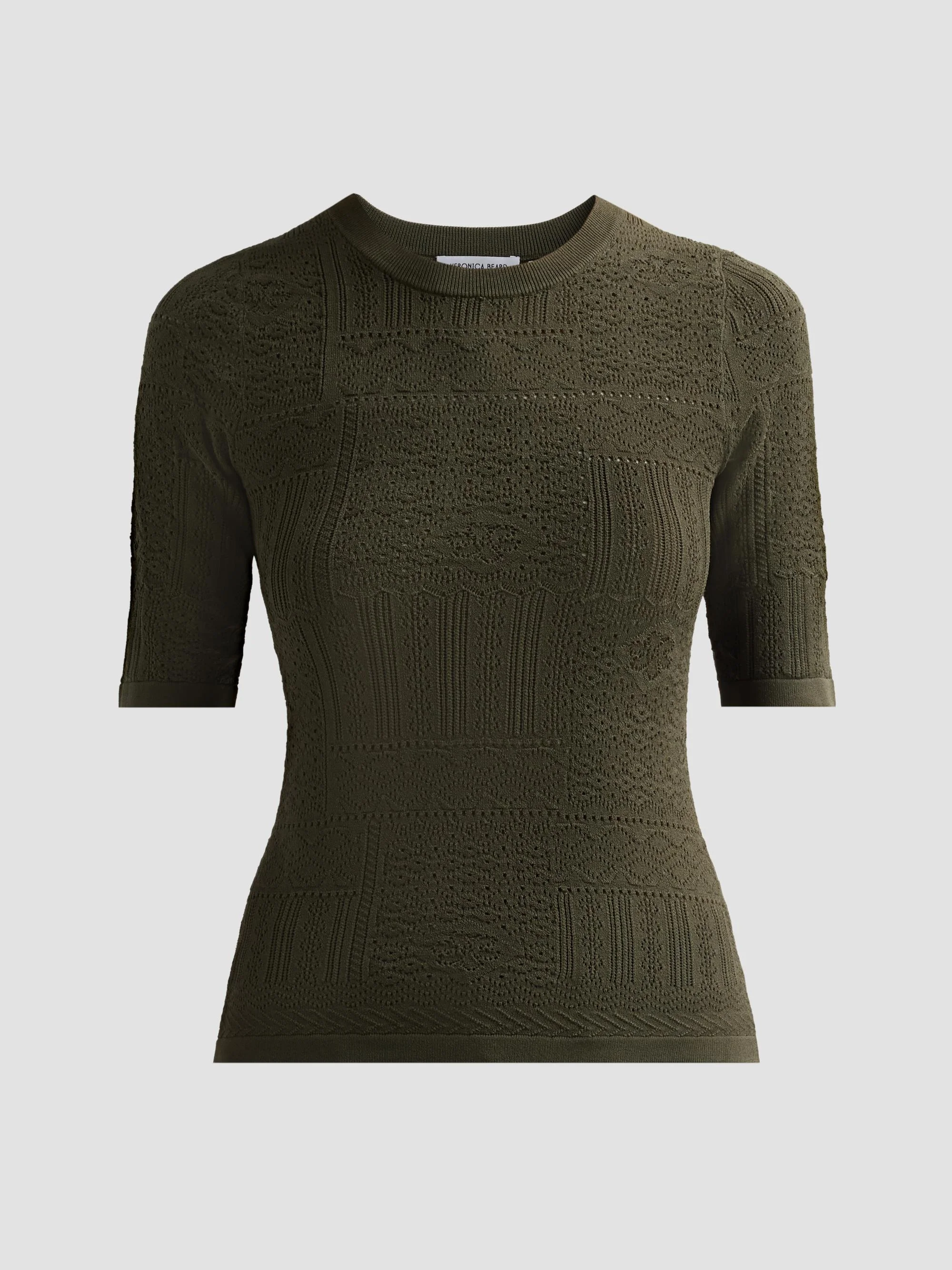 Women's Garron Patchwork Sweater - Loden - 1
