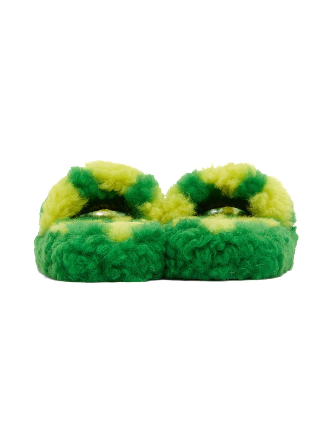 Green & Yellow Teddy Sandals - 2