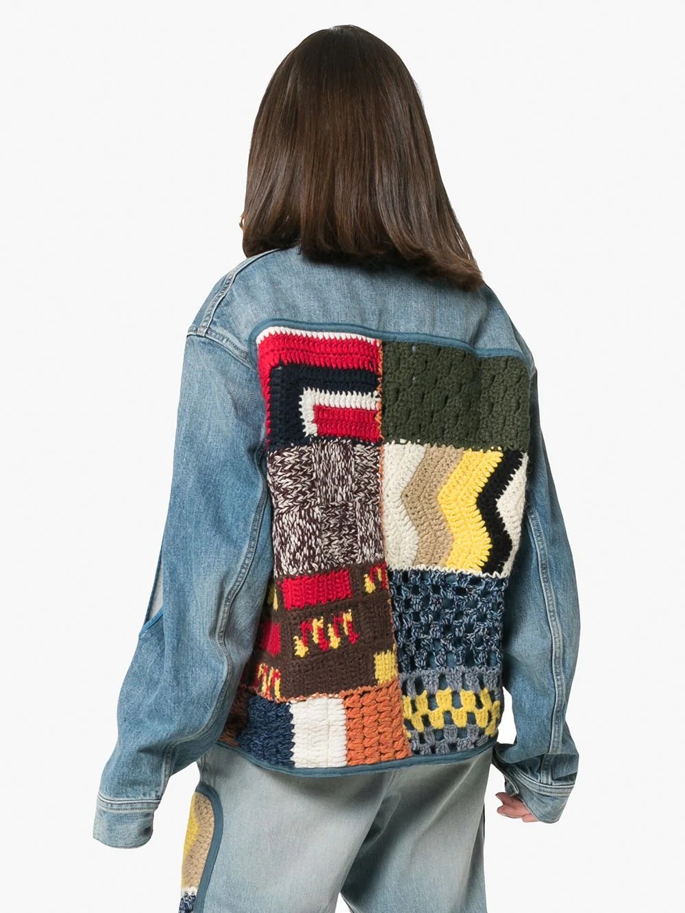 patchwork denim jacket - 4