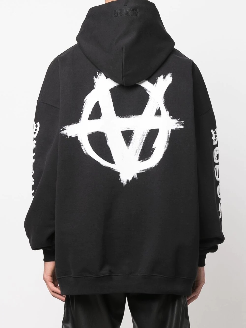 Double Anarchy drawstring hoodie - 5