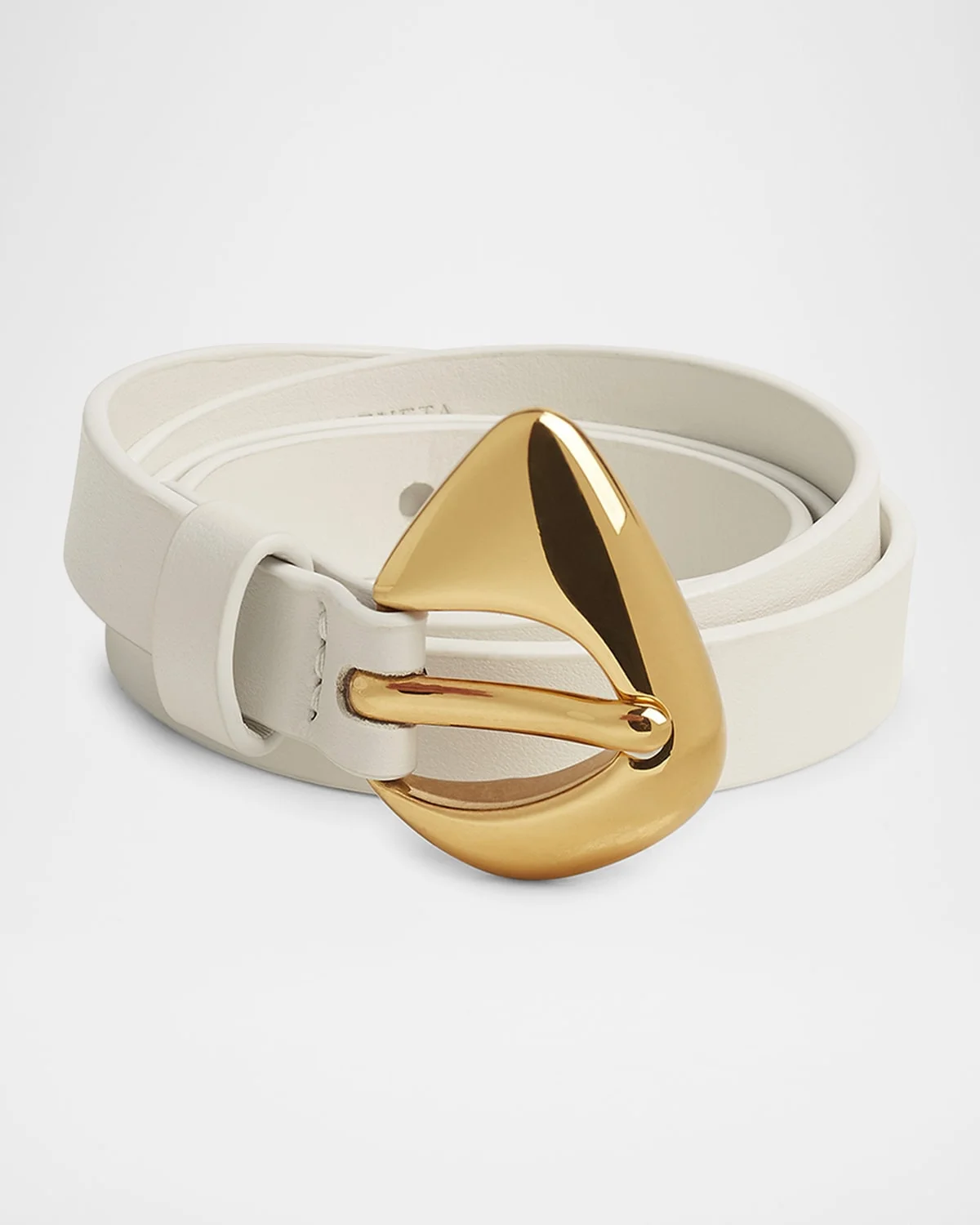 Fin Medium Leather Belt - 1