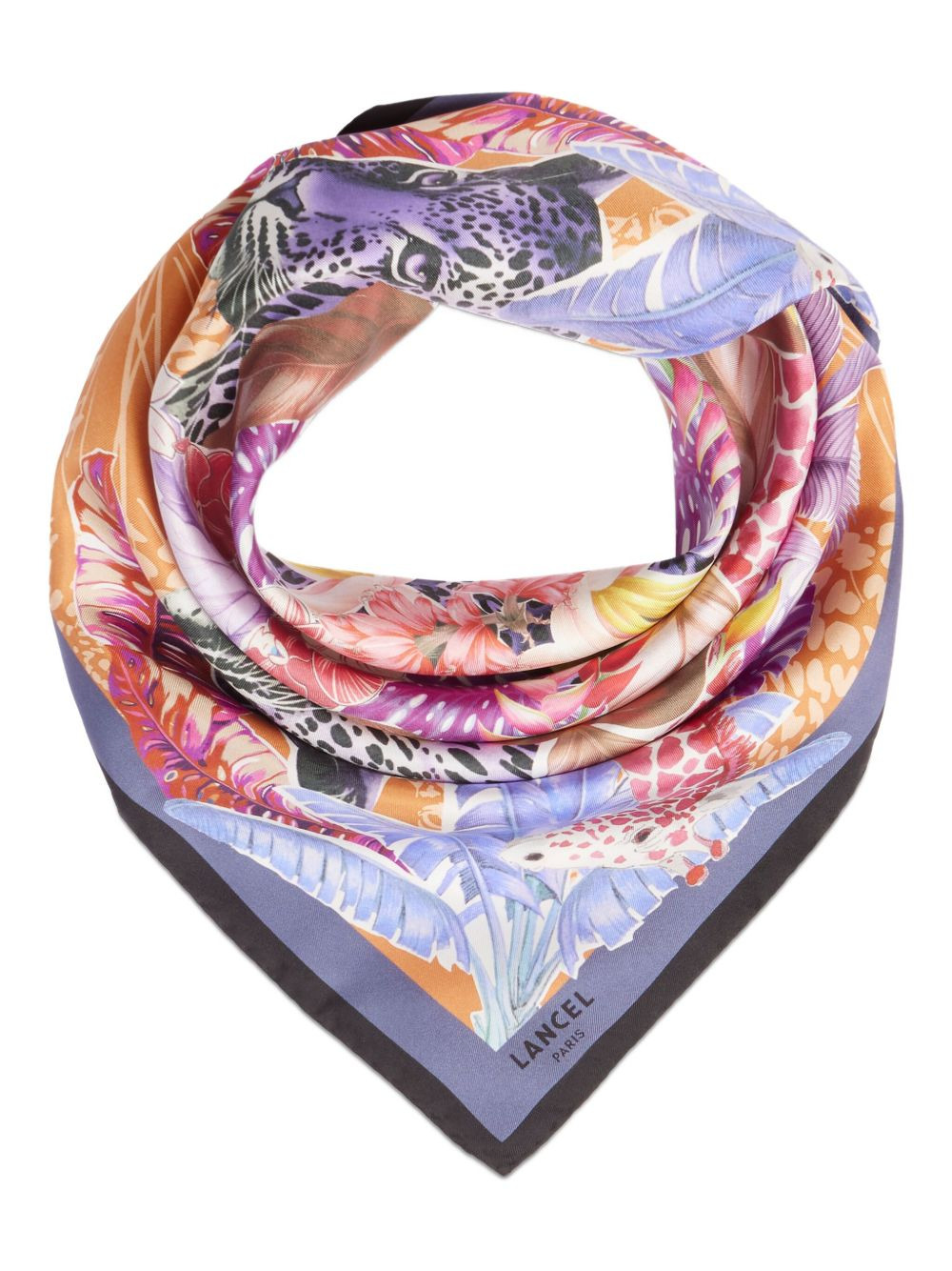 Jungle print silk scarf - 2