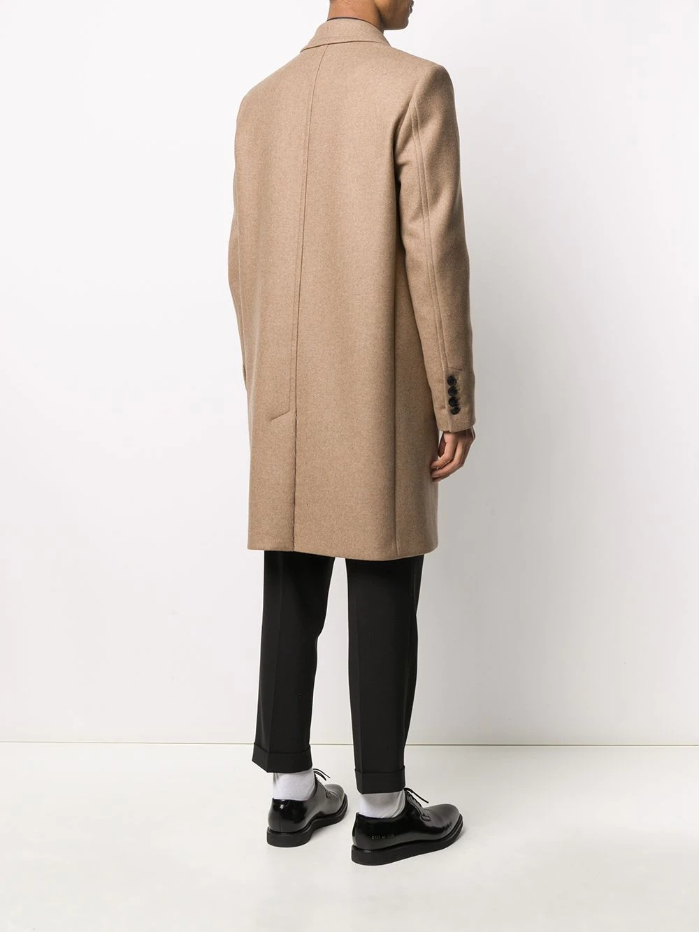 wool-blend coat - 4