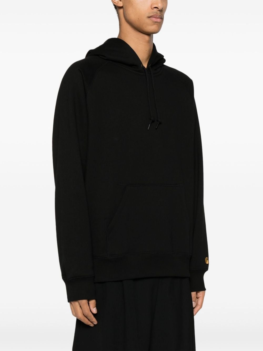 logo-print cotton-blend hoodie - 3