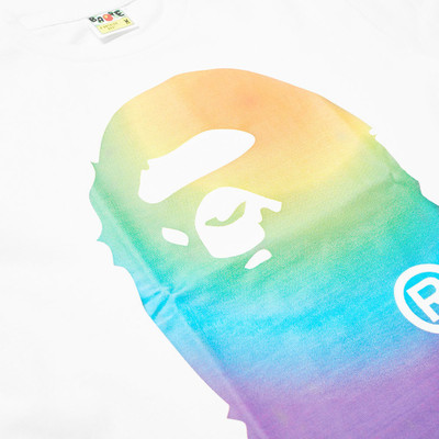 A BATHING APE® A Bathing Ape Rainbow Big Ape Head Tee outlook