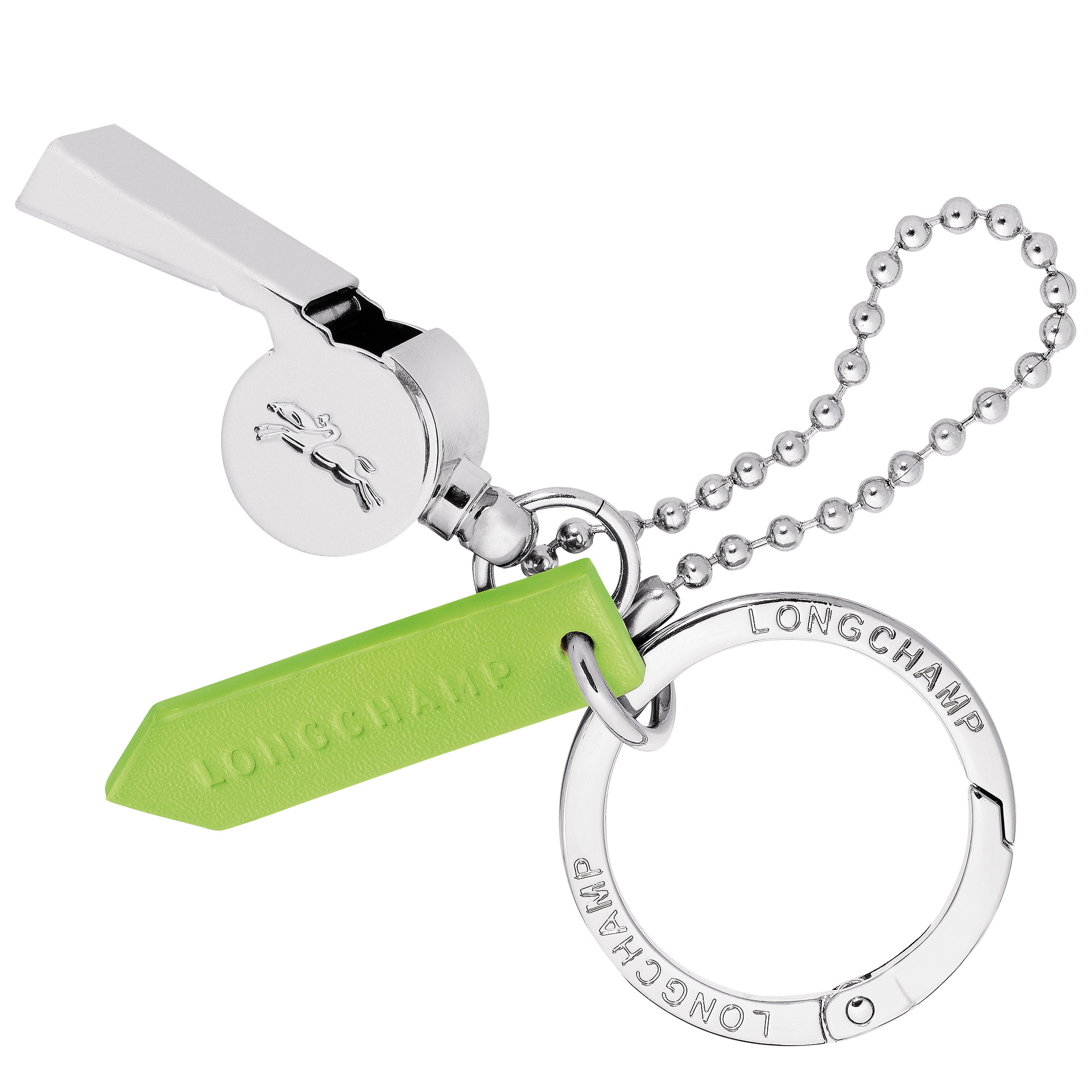 Le Pliage Xtra Key ring Green Light - Metal - 1