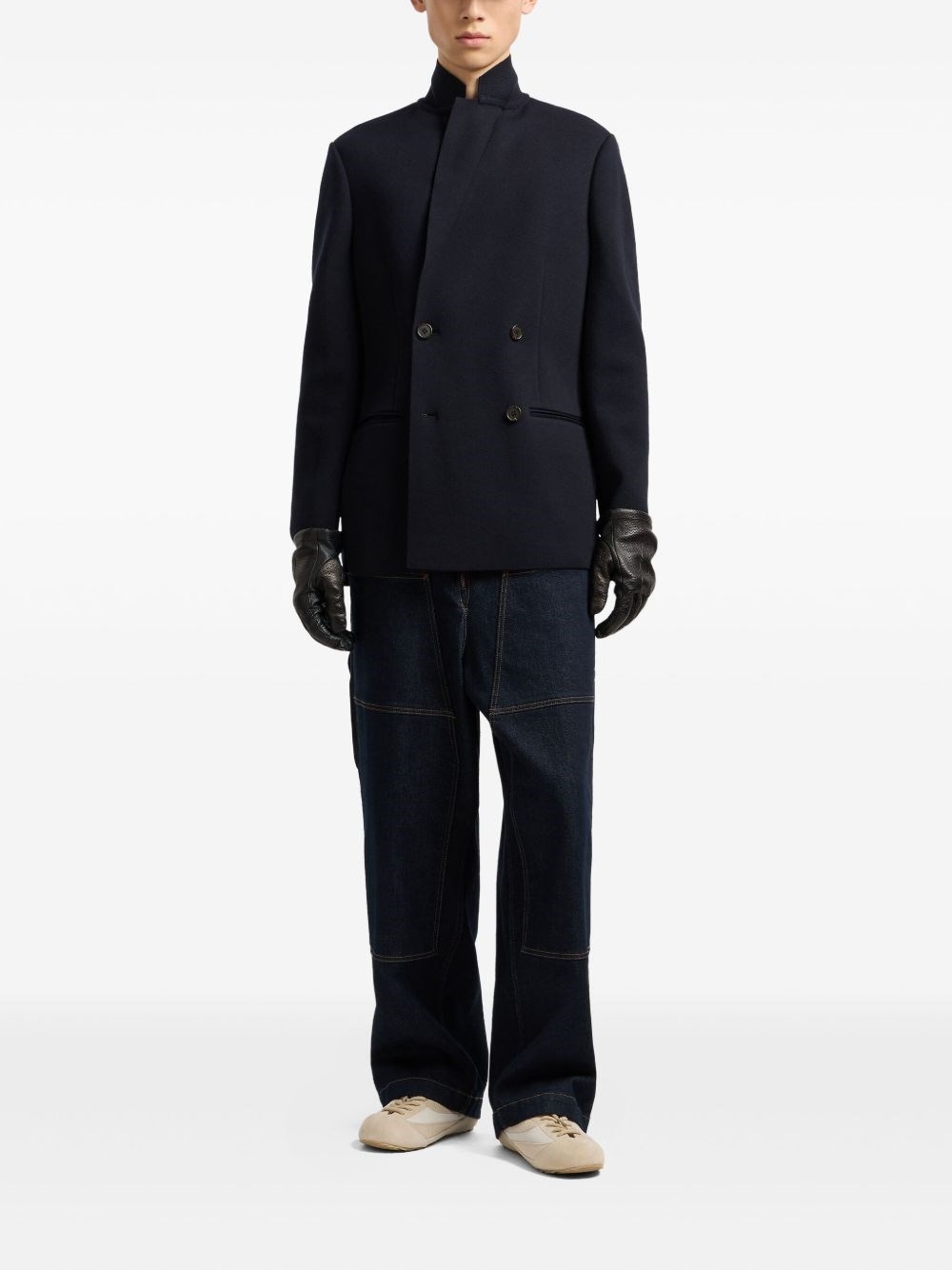 Single-breasted blazer jacket - 5