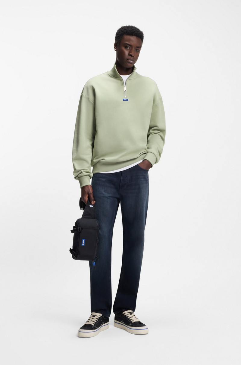 HUGO LOGO-PATCH SWEATSHIRT IN COTTON TERRY outlook