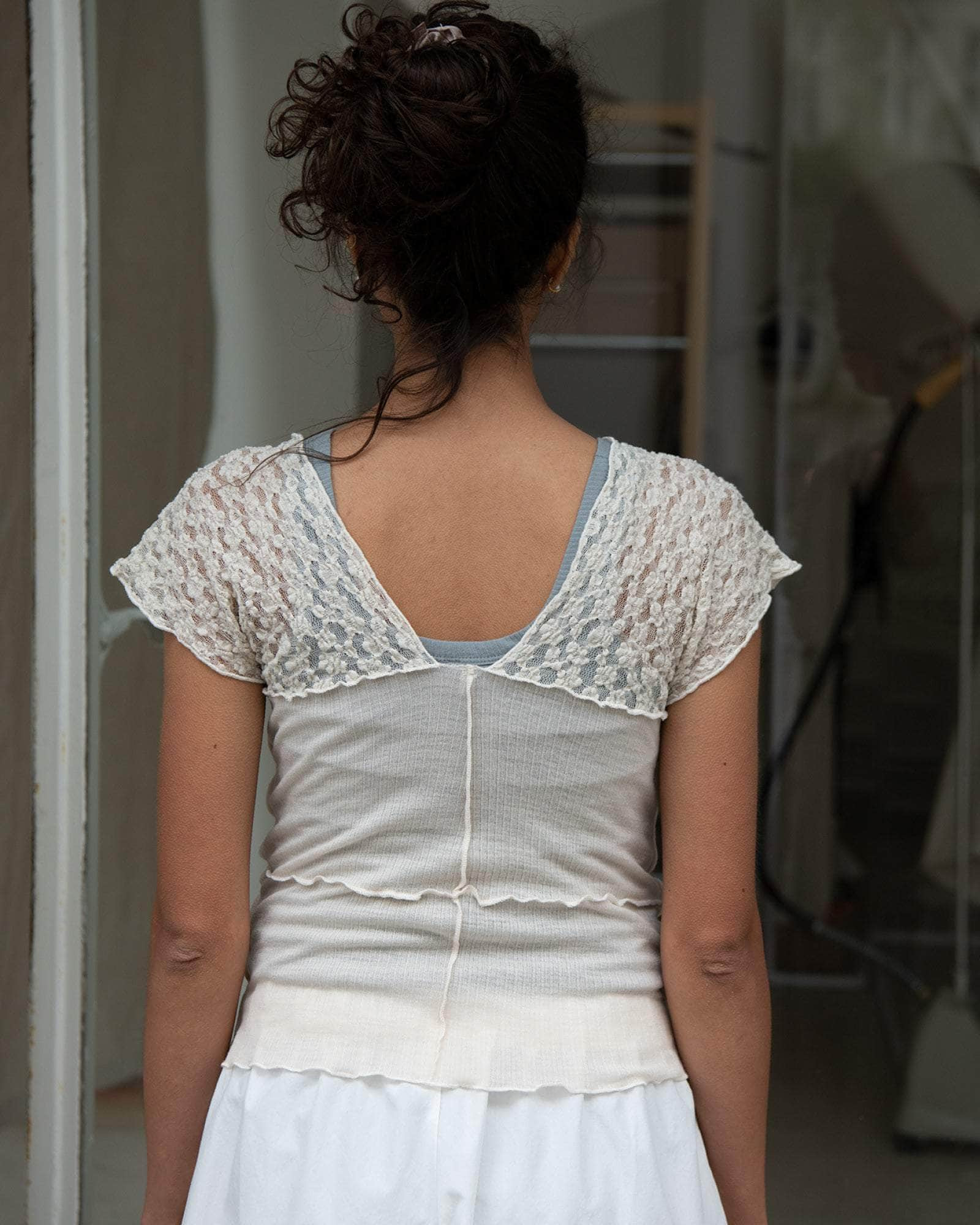 Nehru Tank - Lace & Wool - 2