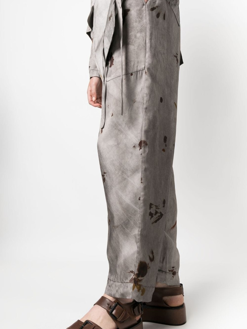 graphic-print elasticated-waist 바지 5