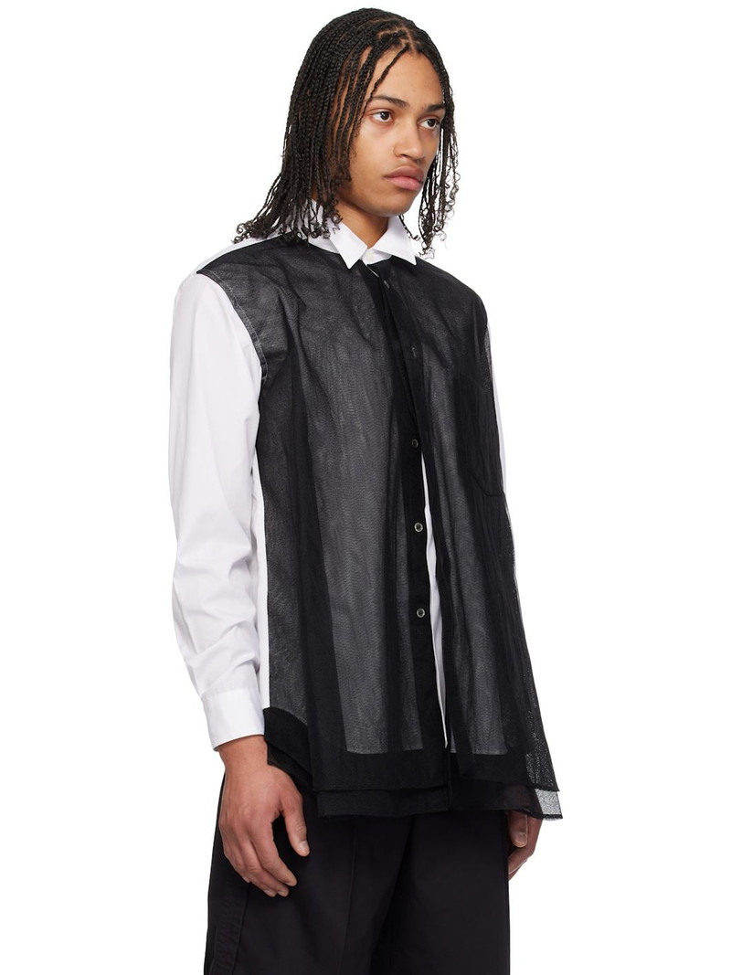 White & Black Layered Shirt 2