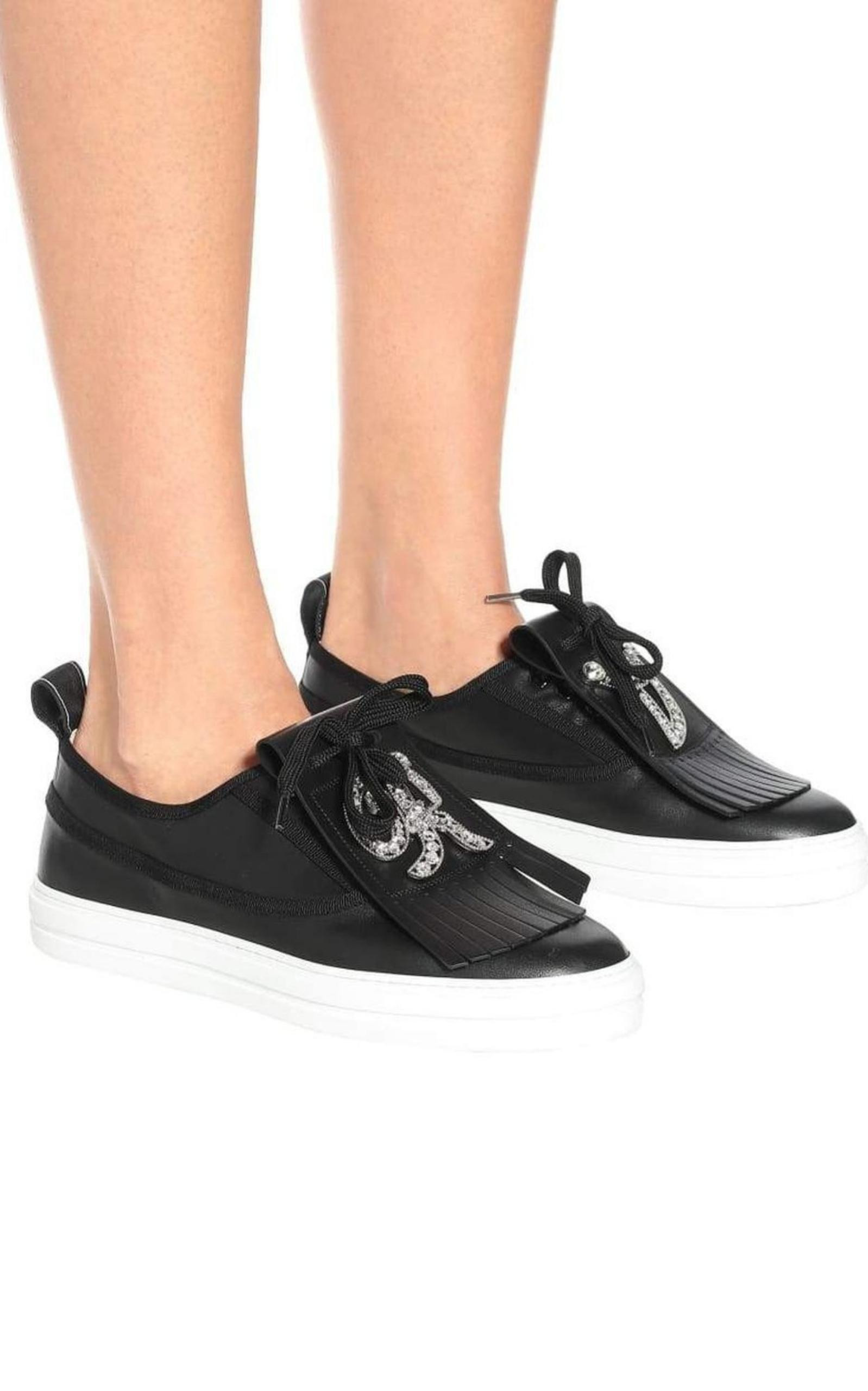 Call Me Vivier Leather Sneakers - 3