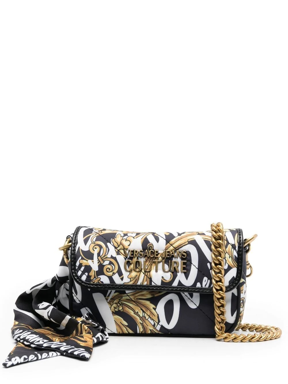 baroque-print shoulder bag - 1