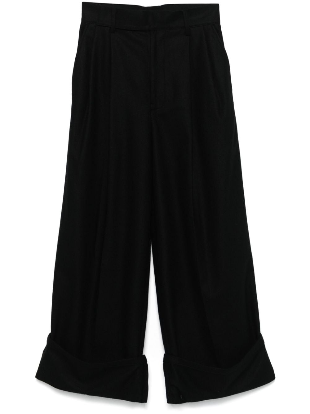 pleat-detailing trousers - 1