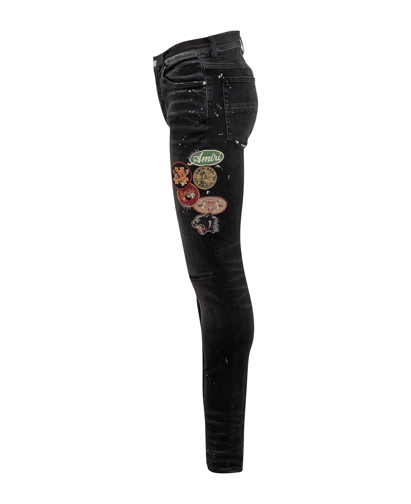 Vintage Patch Skinny Jeans - 3