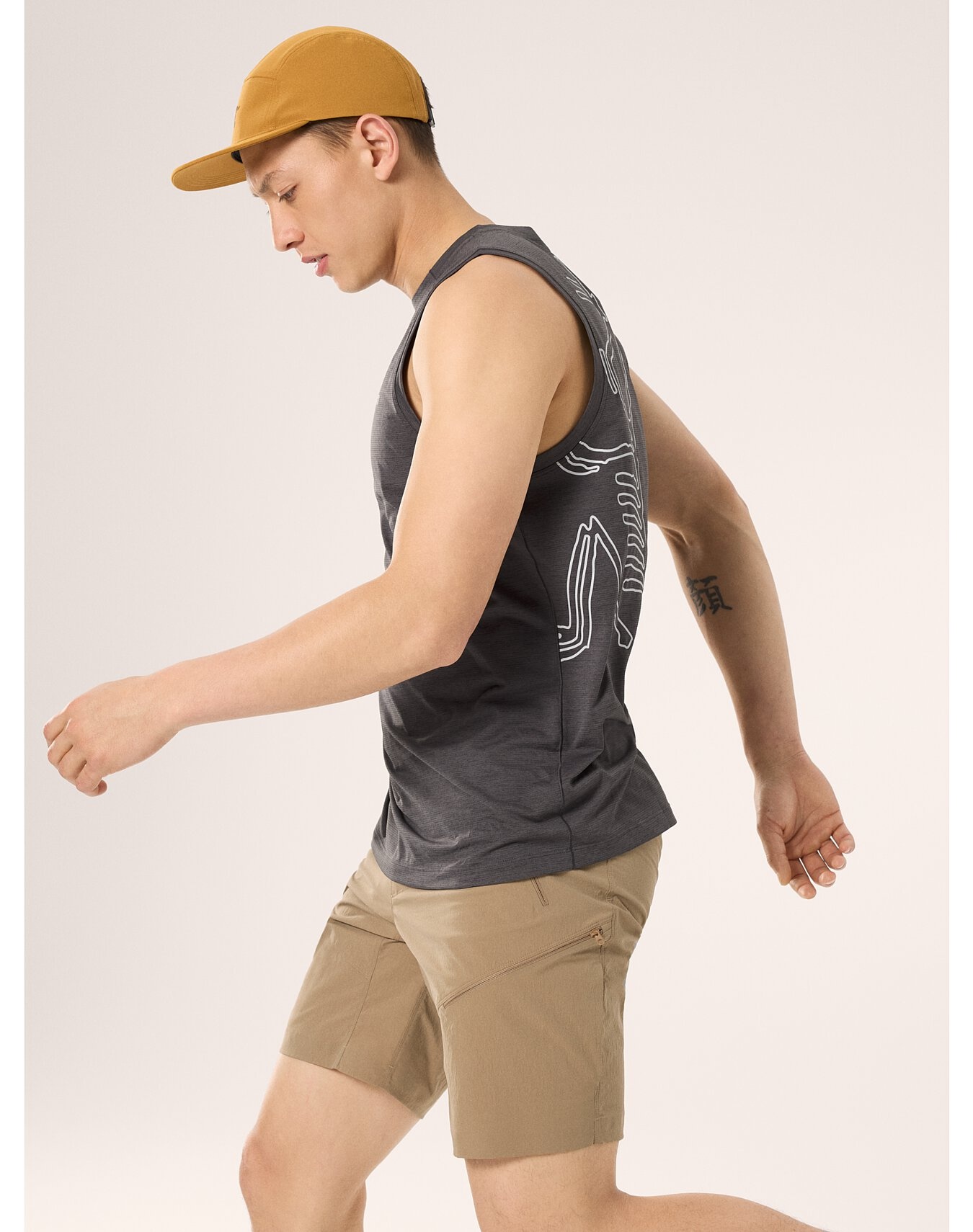 トップス ARC'TERYX Cormac Arc'Bird Logo Tank M Arc'teryx Cormac Arc'Bird Logo Tank | REVERSIBLE