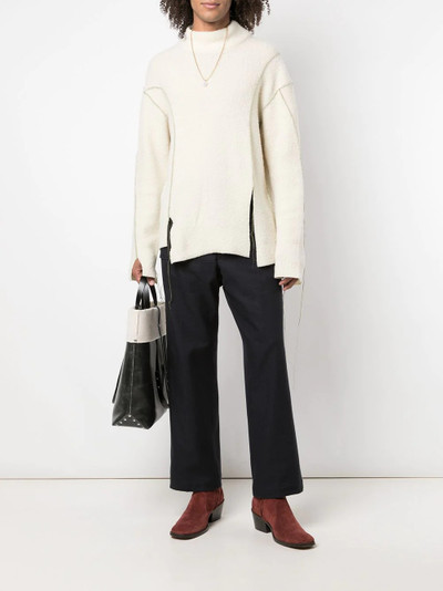 Maison Margiela pleat-detail patch-pocket straight trousers outlook