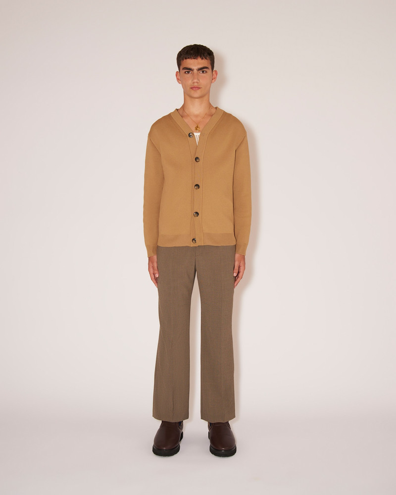 Nanushka JORIS - Upcycled bottle knit cardigan - Camel outlook