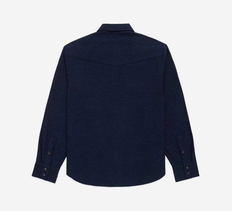 3sixteen Snap Western Shirt - Midnight Shadow Stripe outlook