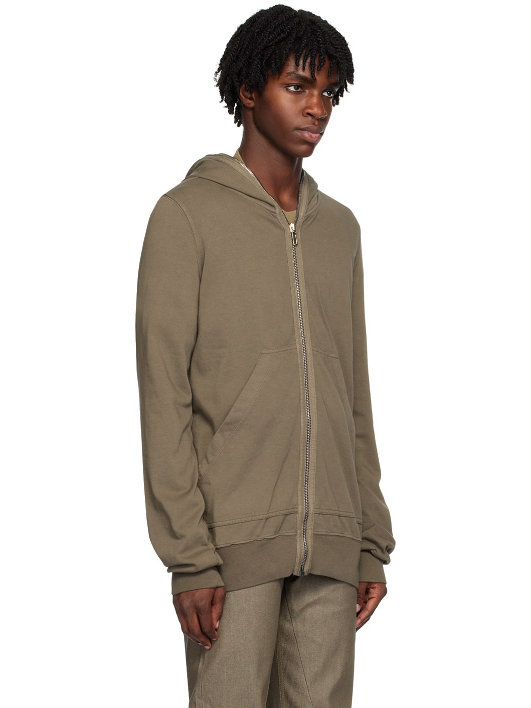 Gray Garment-Dyed Hoodie - 2
