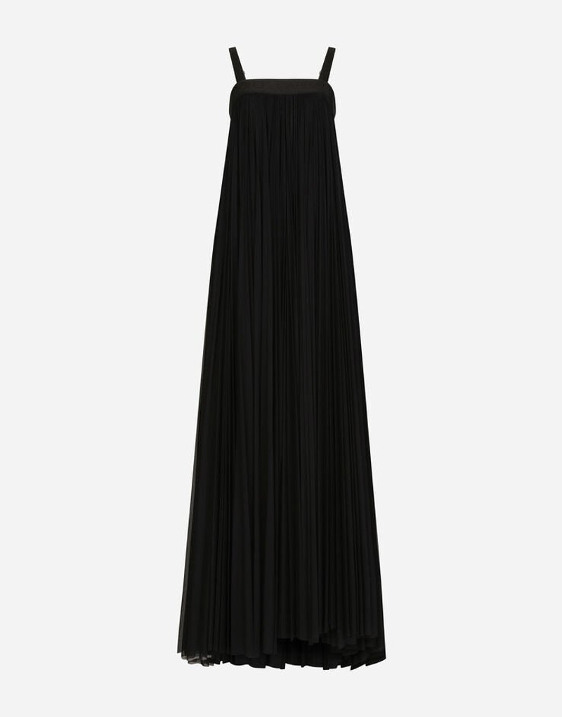Long pleated tulle dress 3