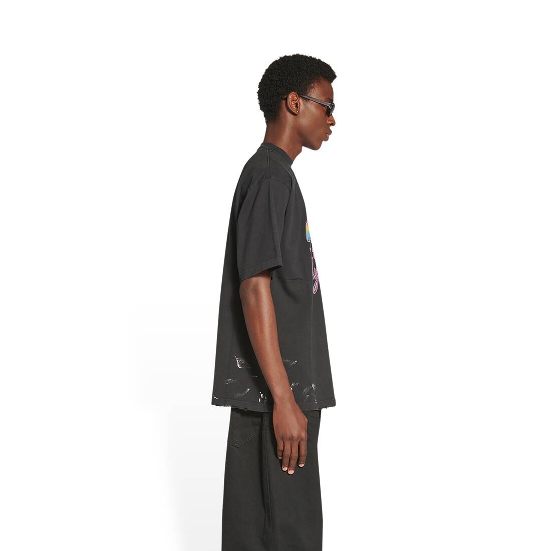 BALENCIAGA 90/10 t-shirt large fit | REVERSIBLE