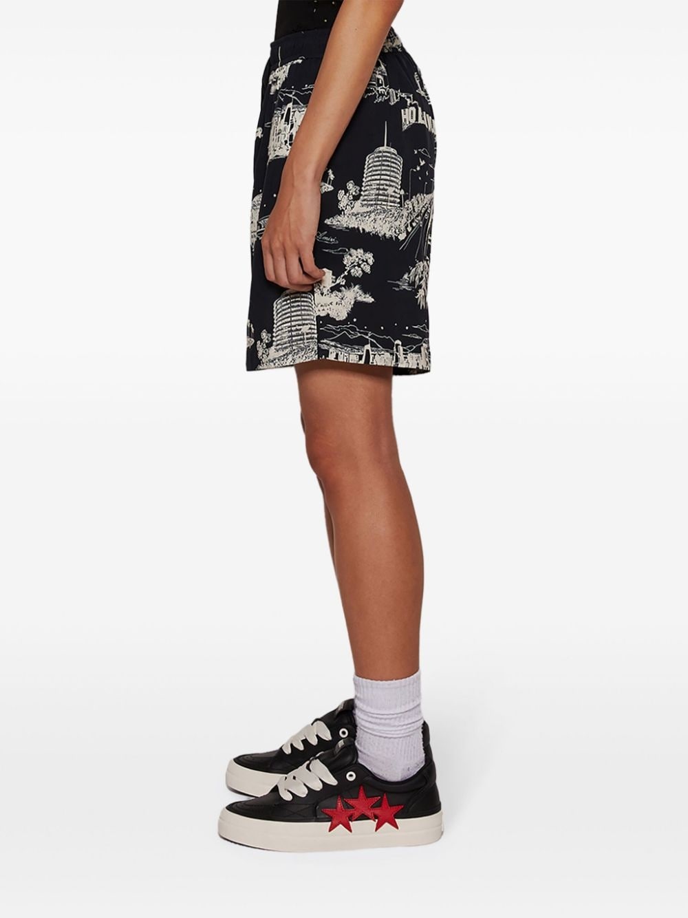 LA Landmark printed shorts - 4