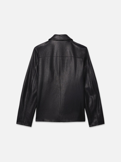FRAME Utility Leather Jacket in Black outlook
