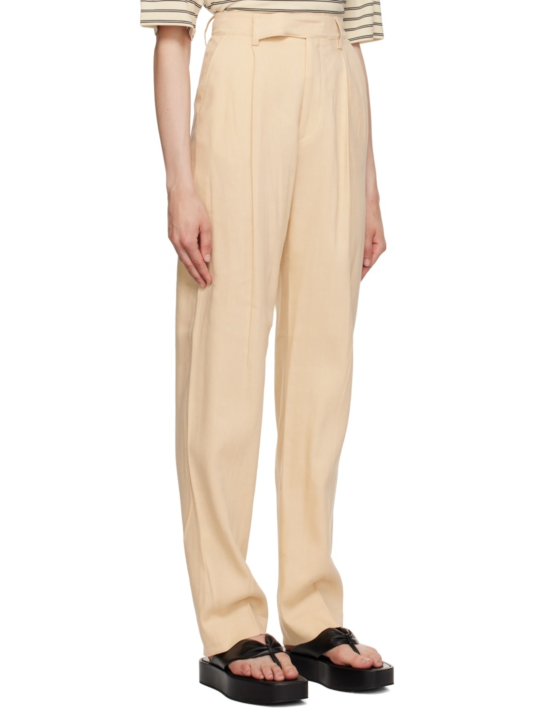 Beige Julie Trousers - 2