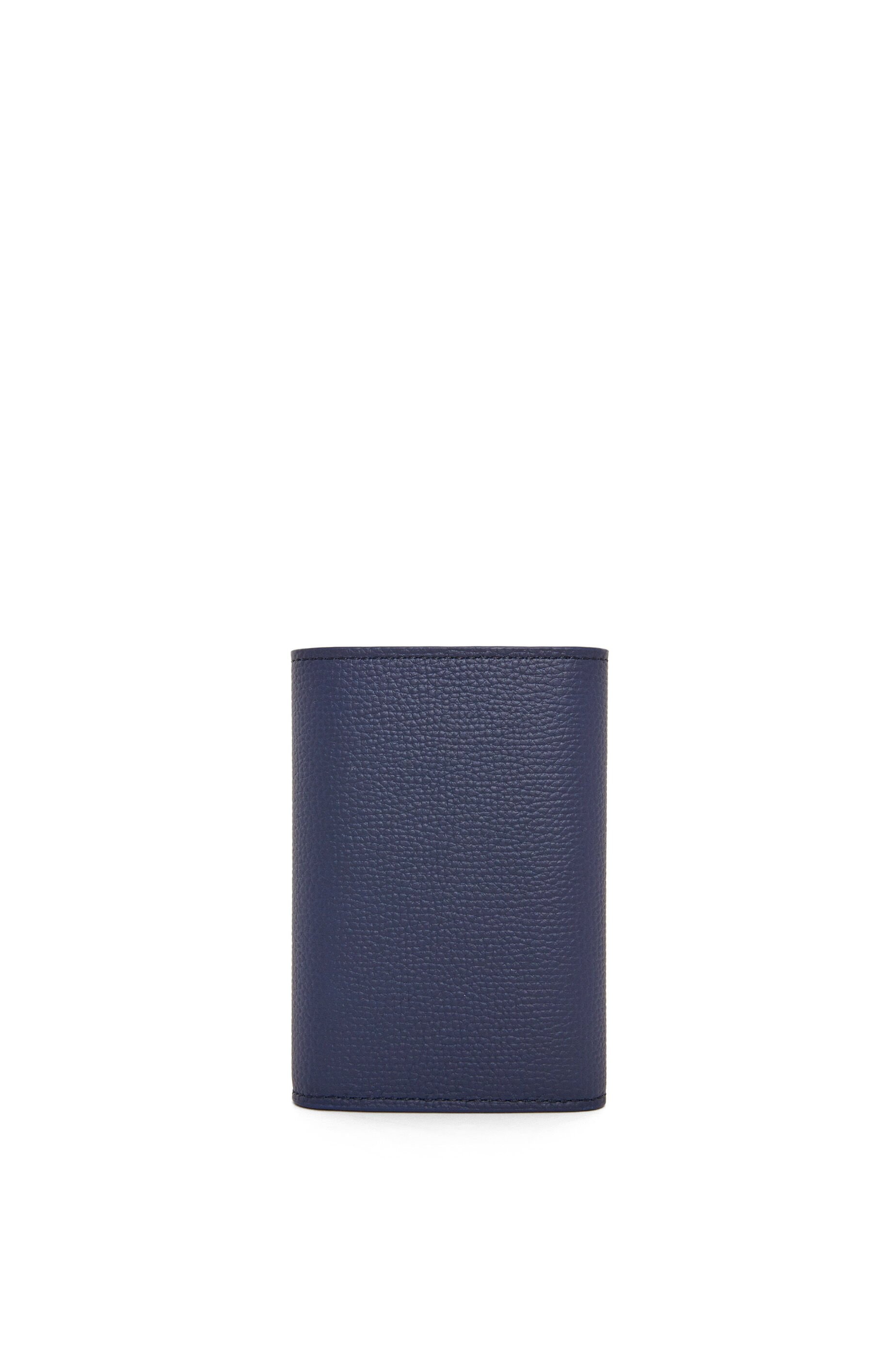 Anagram small vertical wallet in pebble grain calfskin - 4