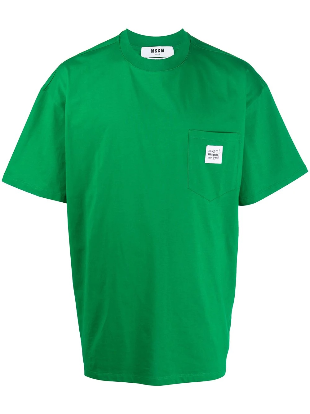 patch pocket cotton T-shirt - 1