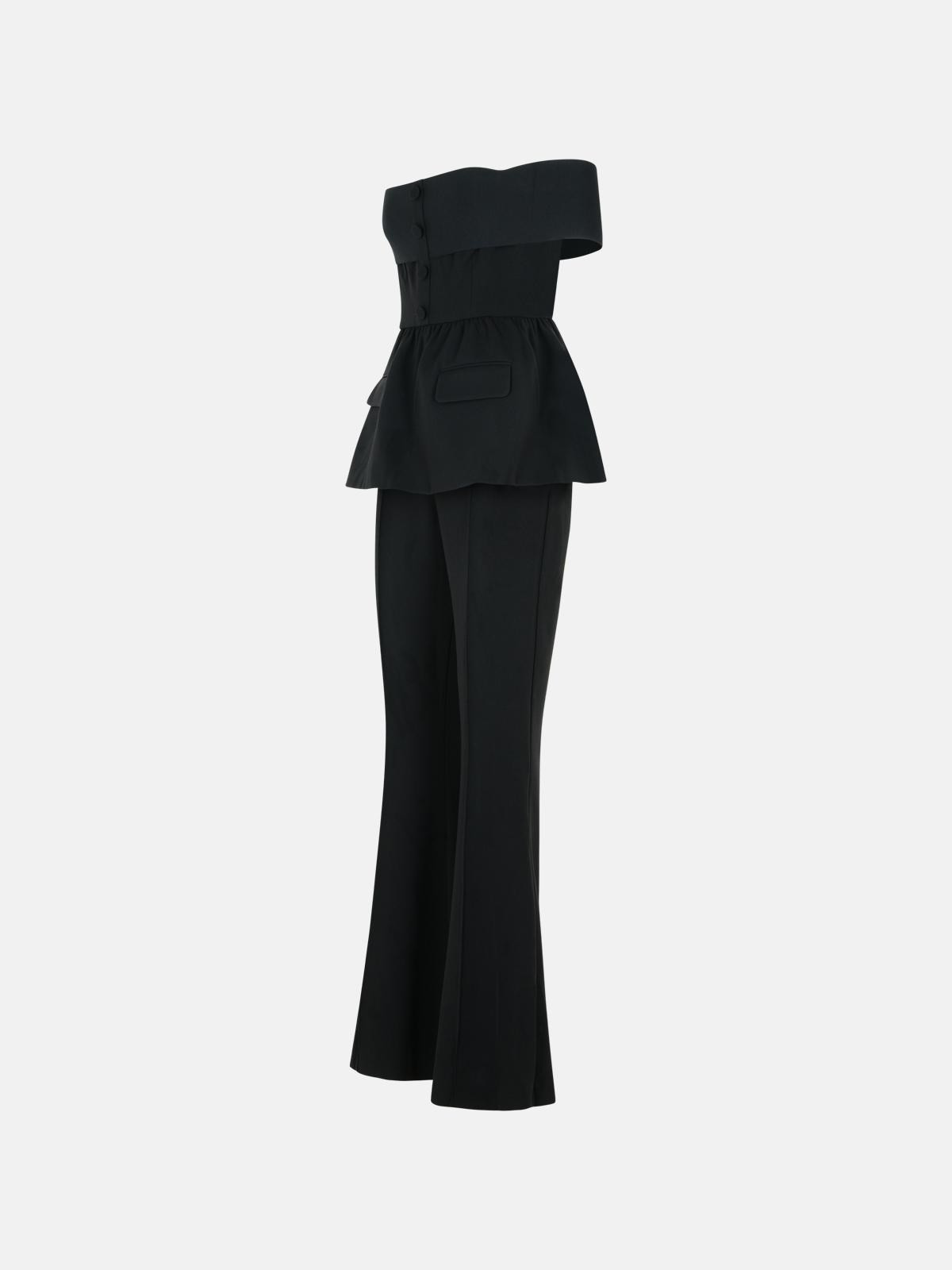 'BARDOROT' JUMPSUIT IN BLACK ACETATE BLEND - 2