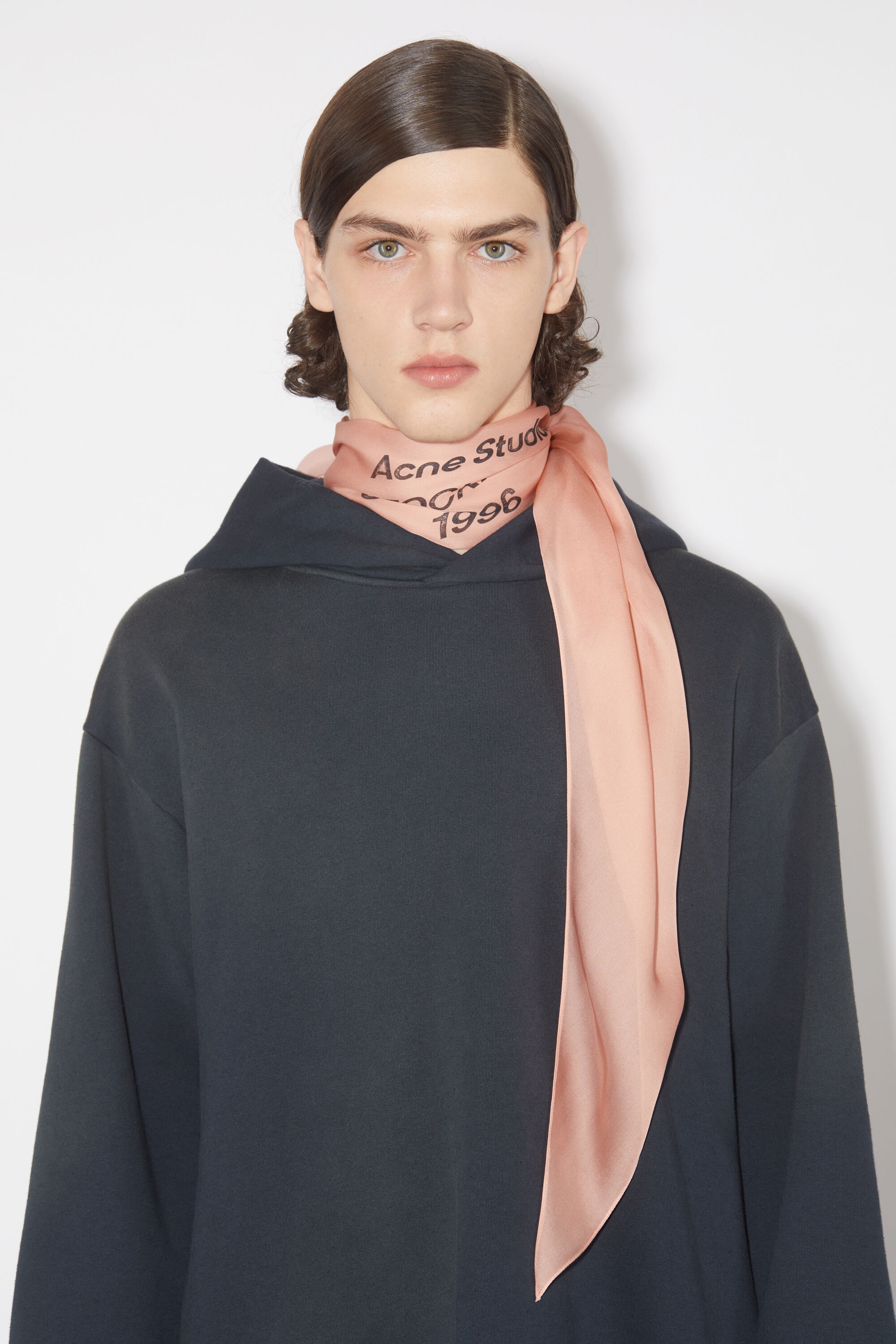 Silk scarf - Rose pink - 3