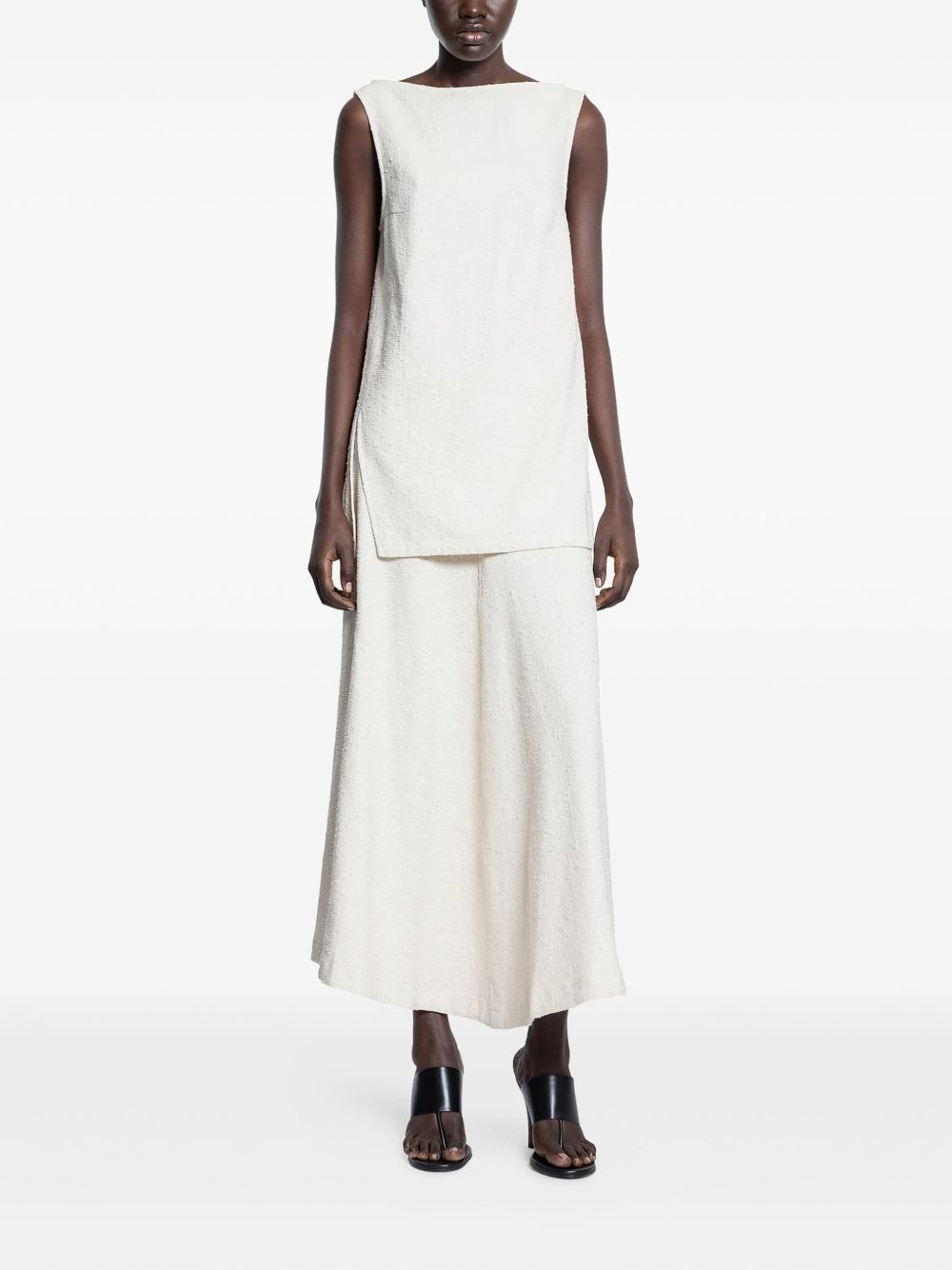 boat-neck sleeveless top - 2