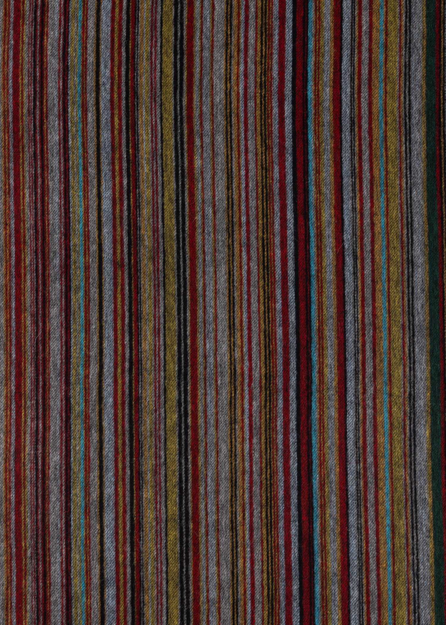 Wool-Cashmere 'Signature Stripe' Blanket - 5