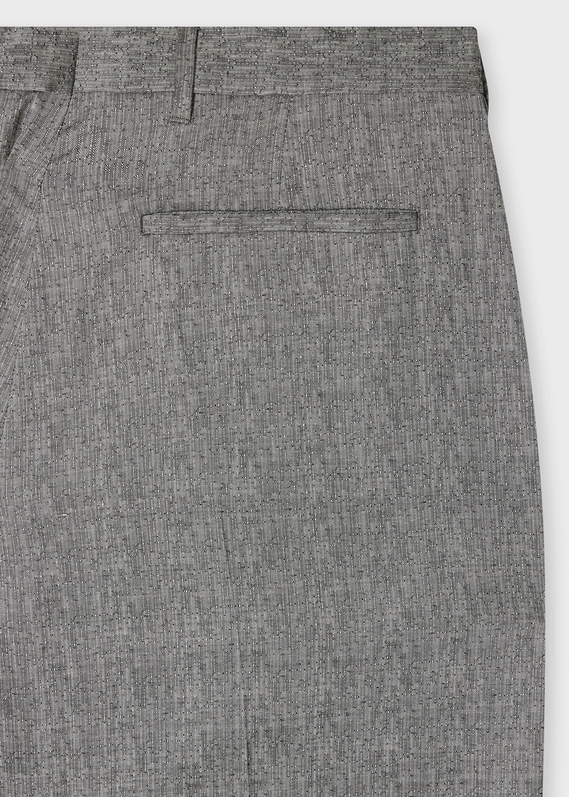 Paul Smith Relaxed-Fit Grey Wool Jacquard Trousers outlook