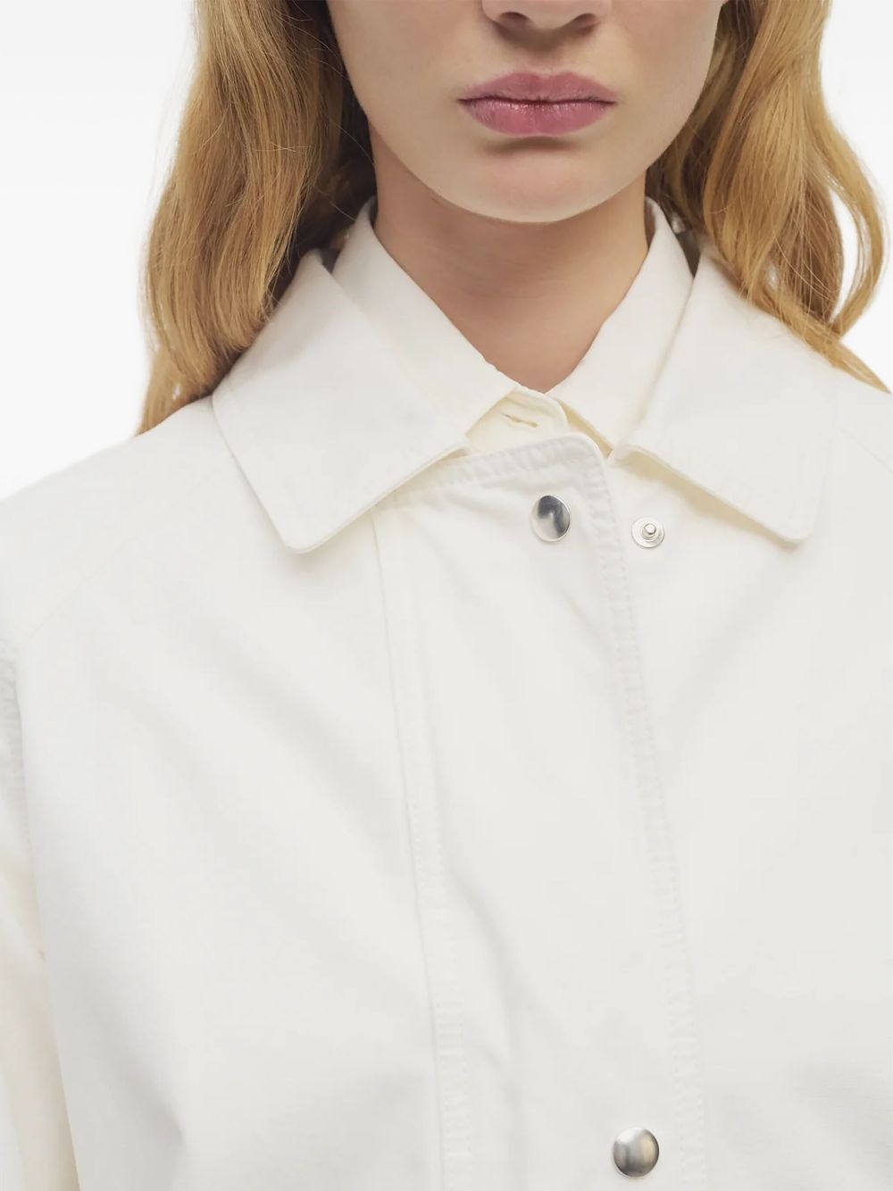 button-front utility jacket - 5