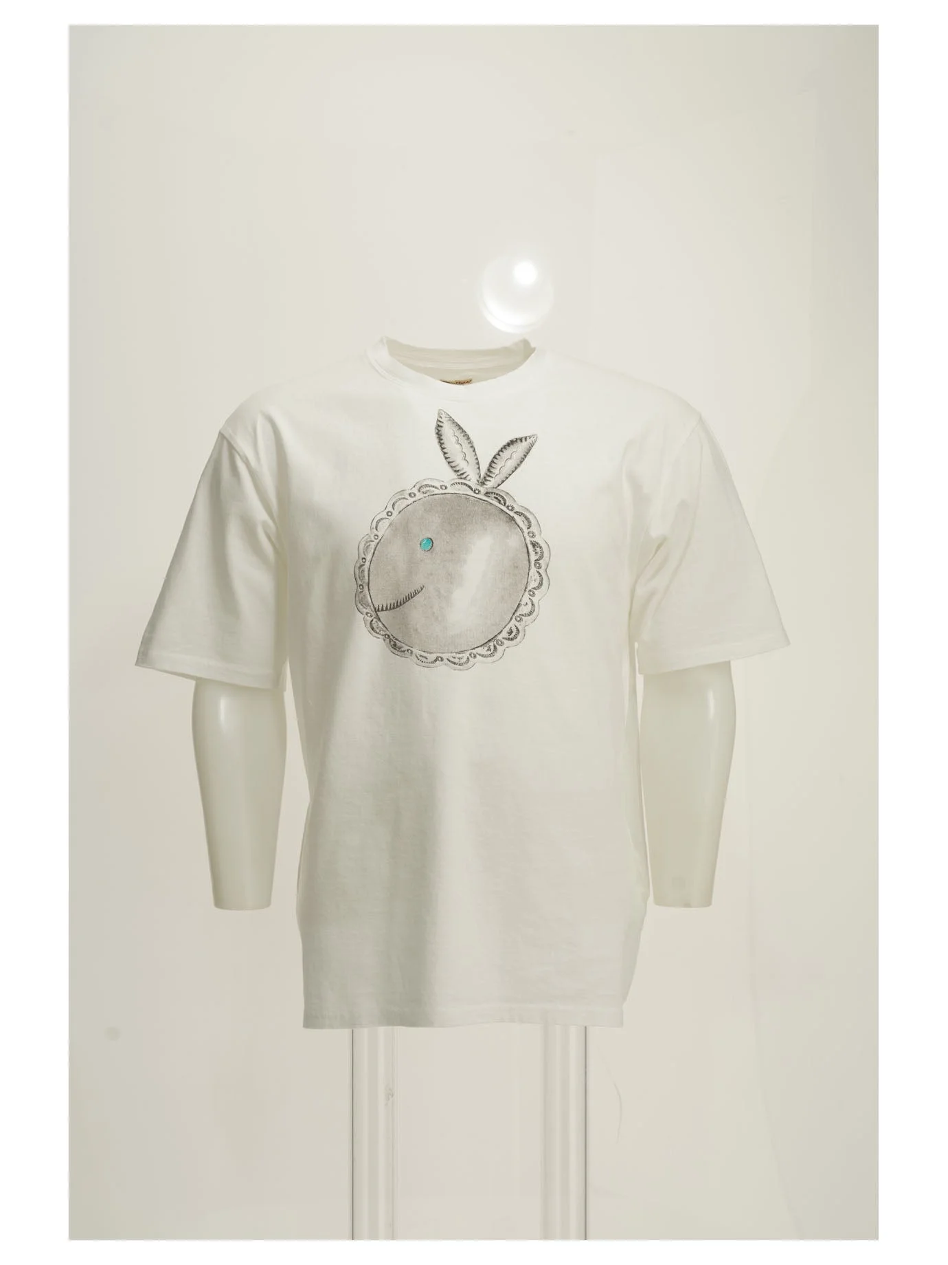 Kapital Big Concho Coneybowy Crew-neck T-shirt White - 1
