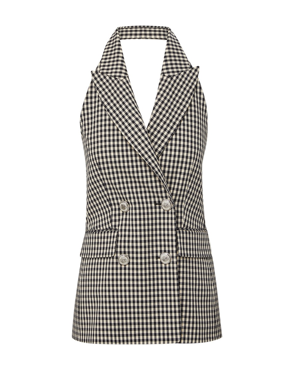 ENFIELD GINGHAM VEST - 1