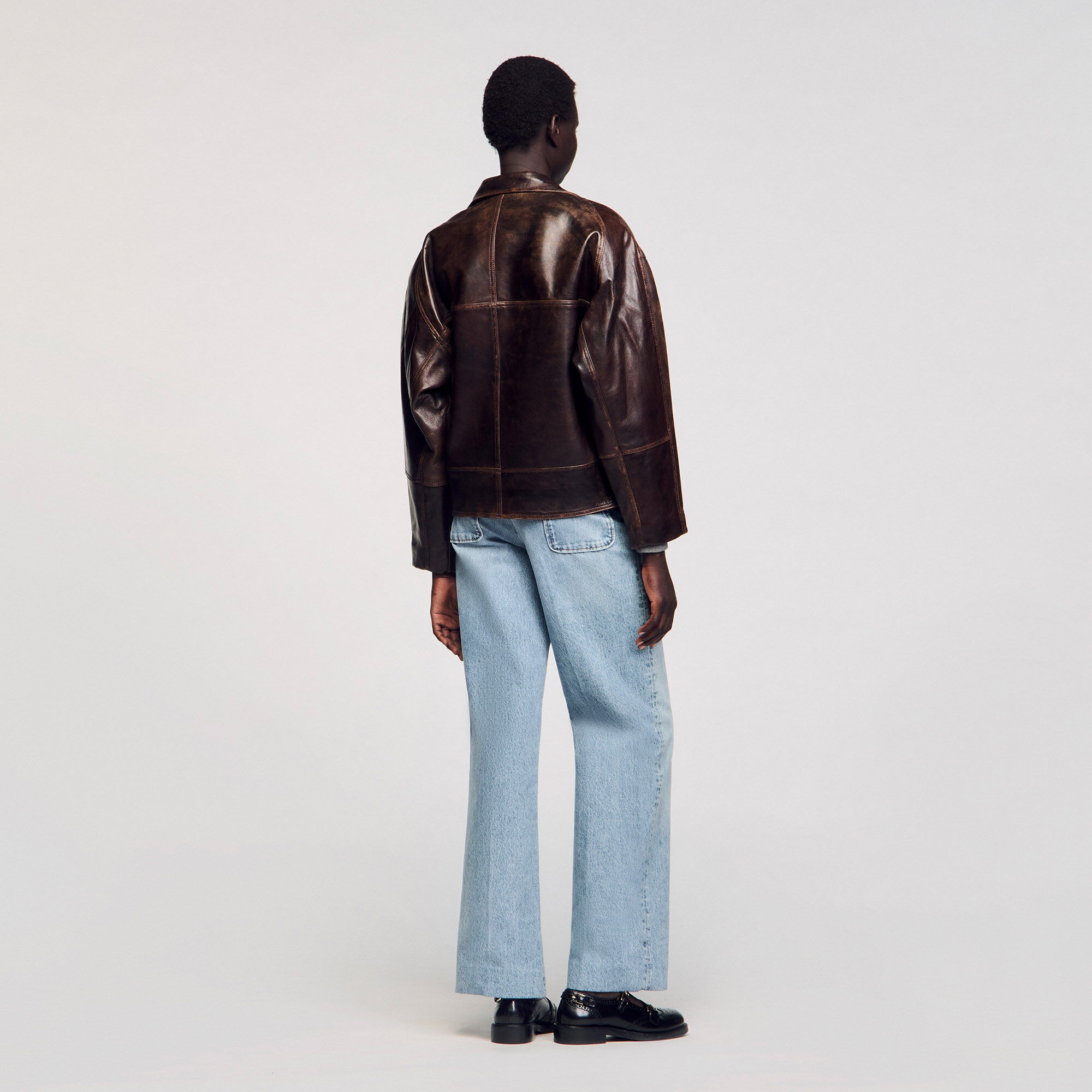 OVERSIZED LEATHER JACKET - 5