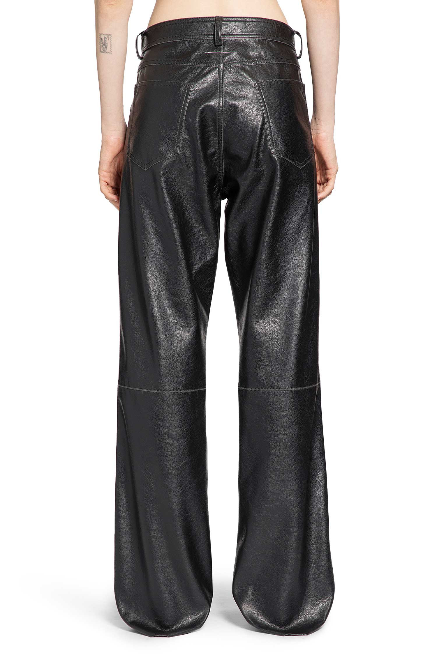 Mm6 Maison Margiela Woman Black Trousers - 3