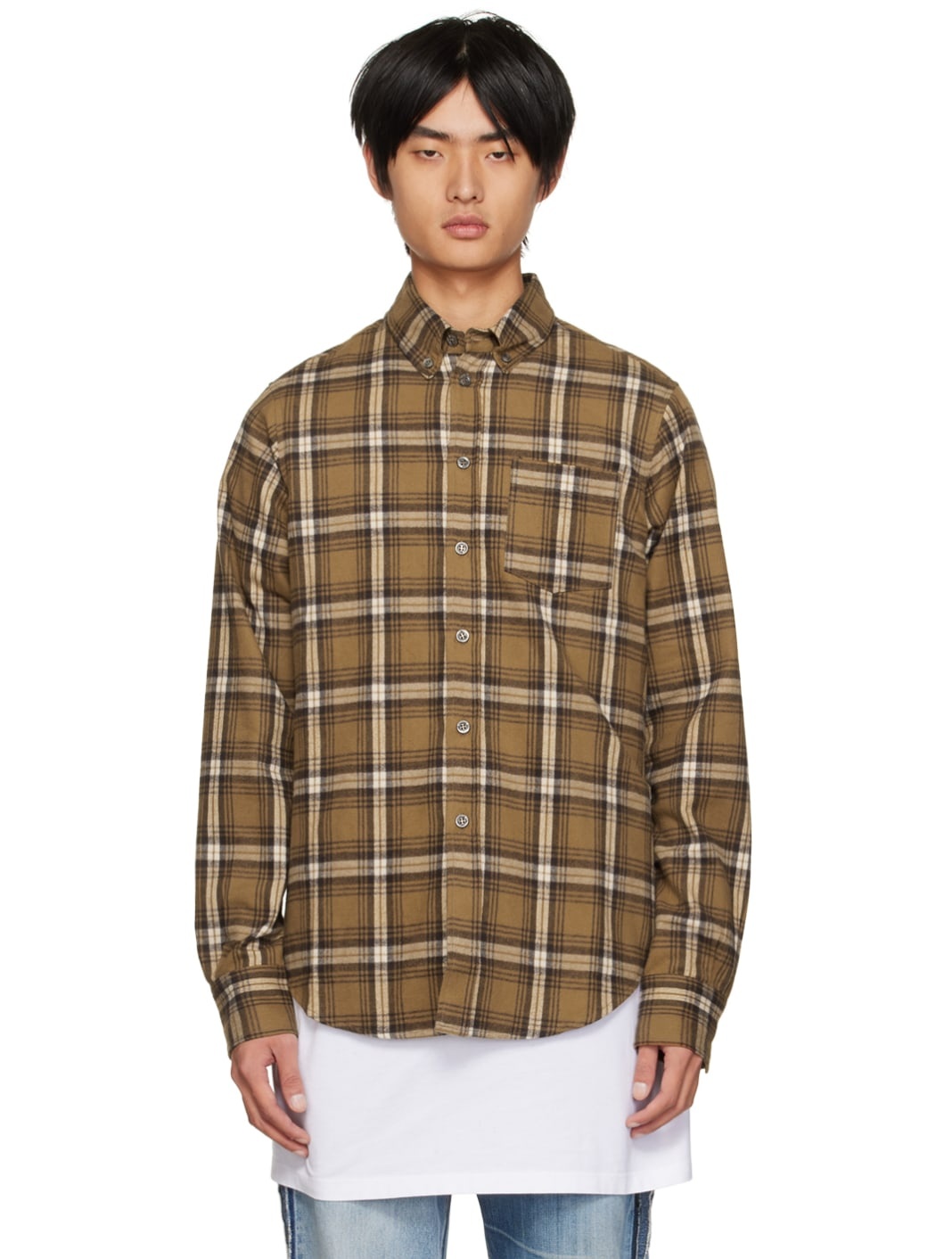 Brown Pyjama Shirt - 1