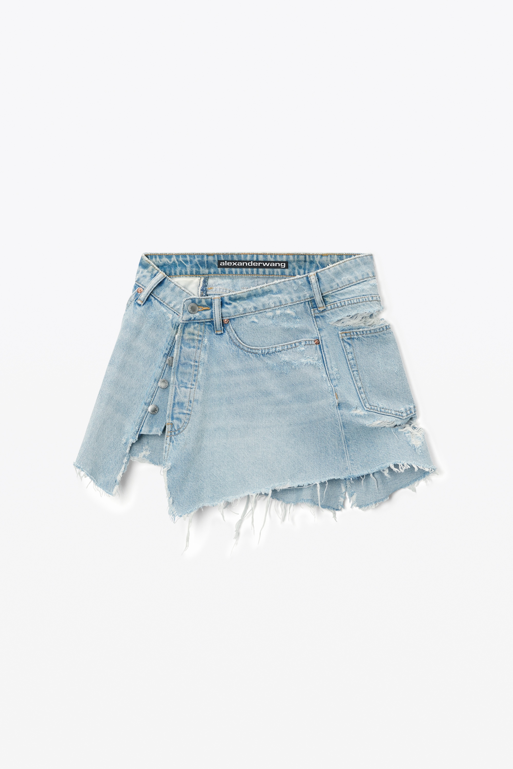 Deconstructed Mini Skirt in Cotton - 1
