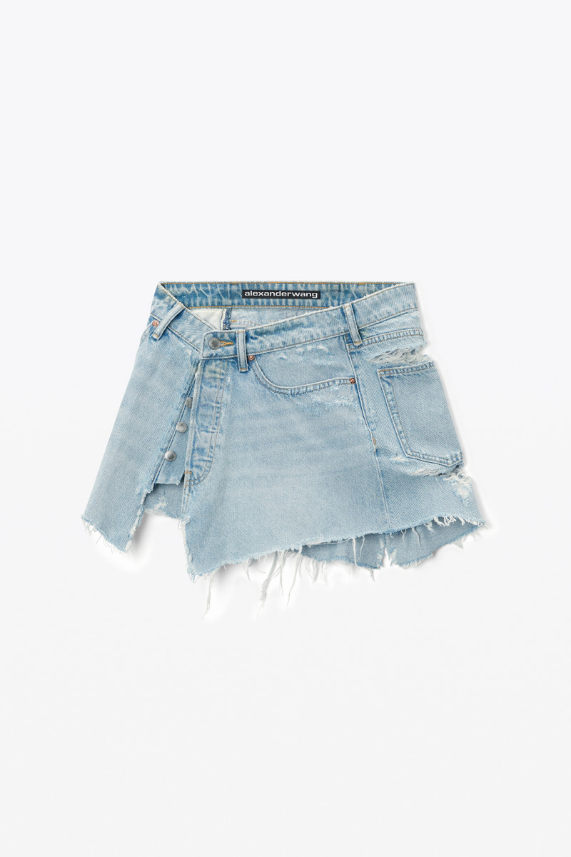 Deconstructed Mini Skirt in Cotton 1