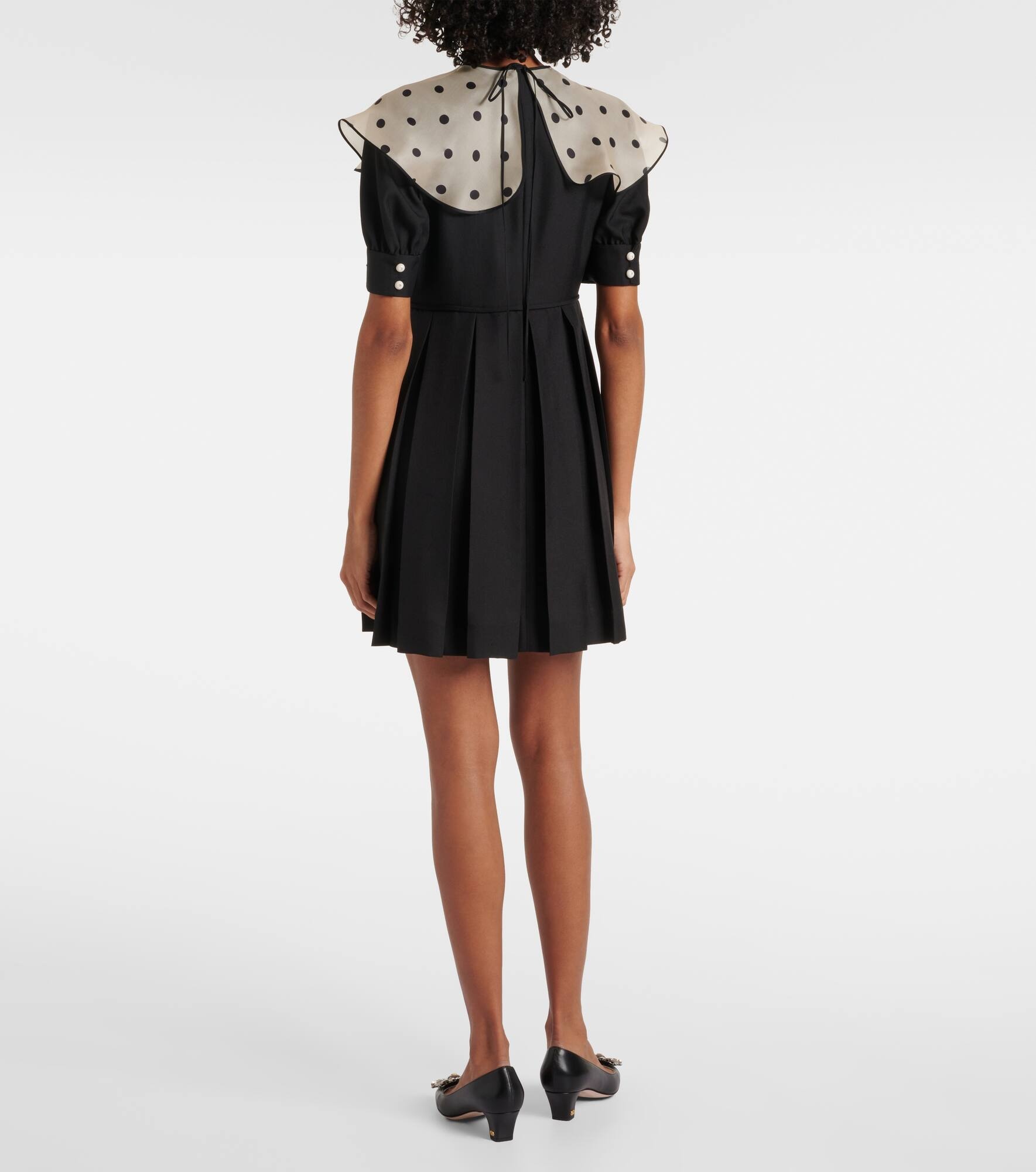 Polka dot silk minidress - 3