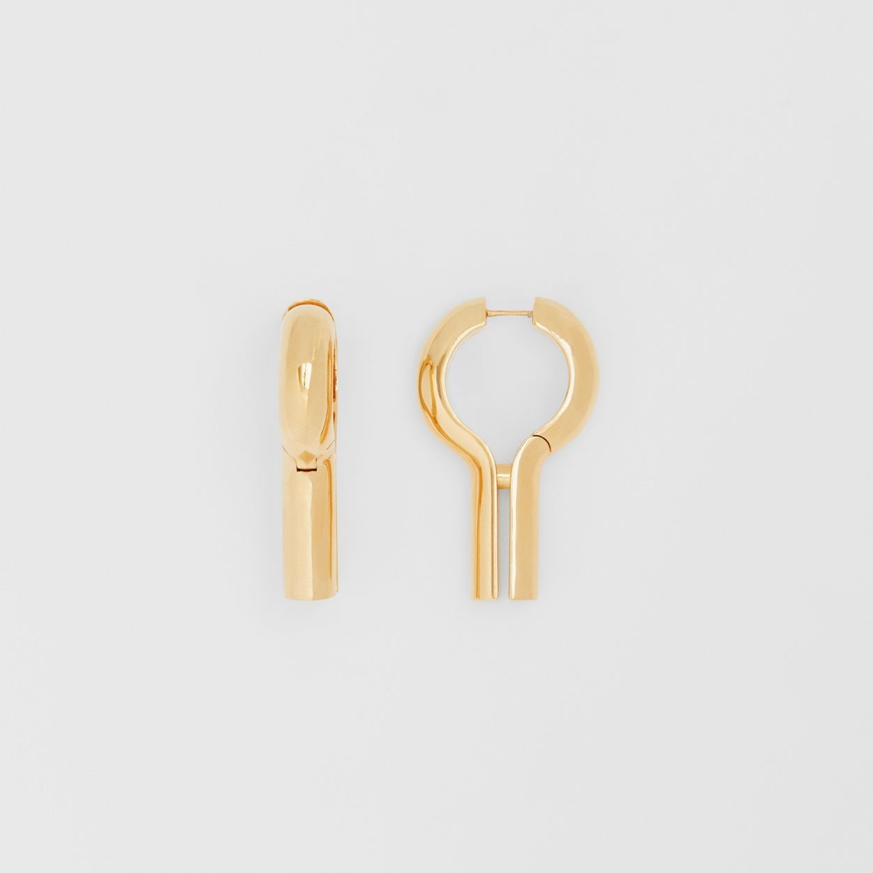 Gold-plated Keyhole Earrings - 4