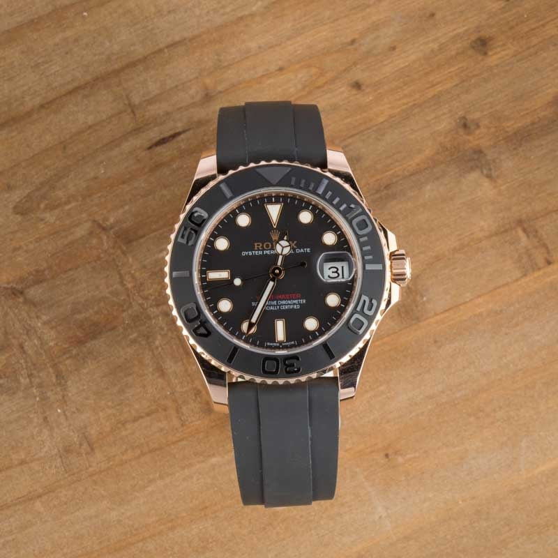 Rolex Yacht-Master 37 Ref 268655 Everose Gold on Oysterflex - 5