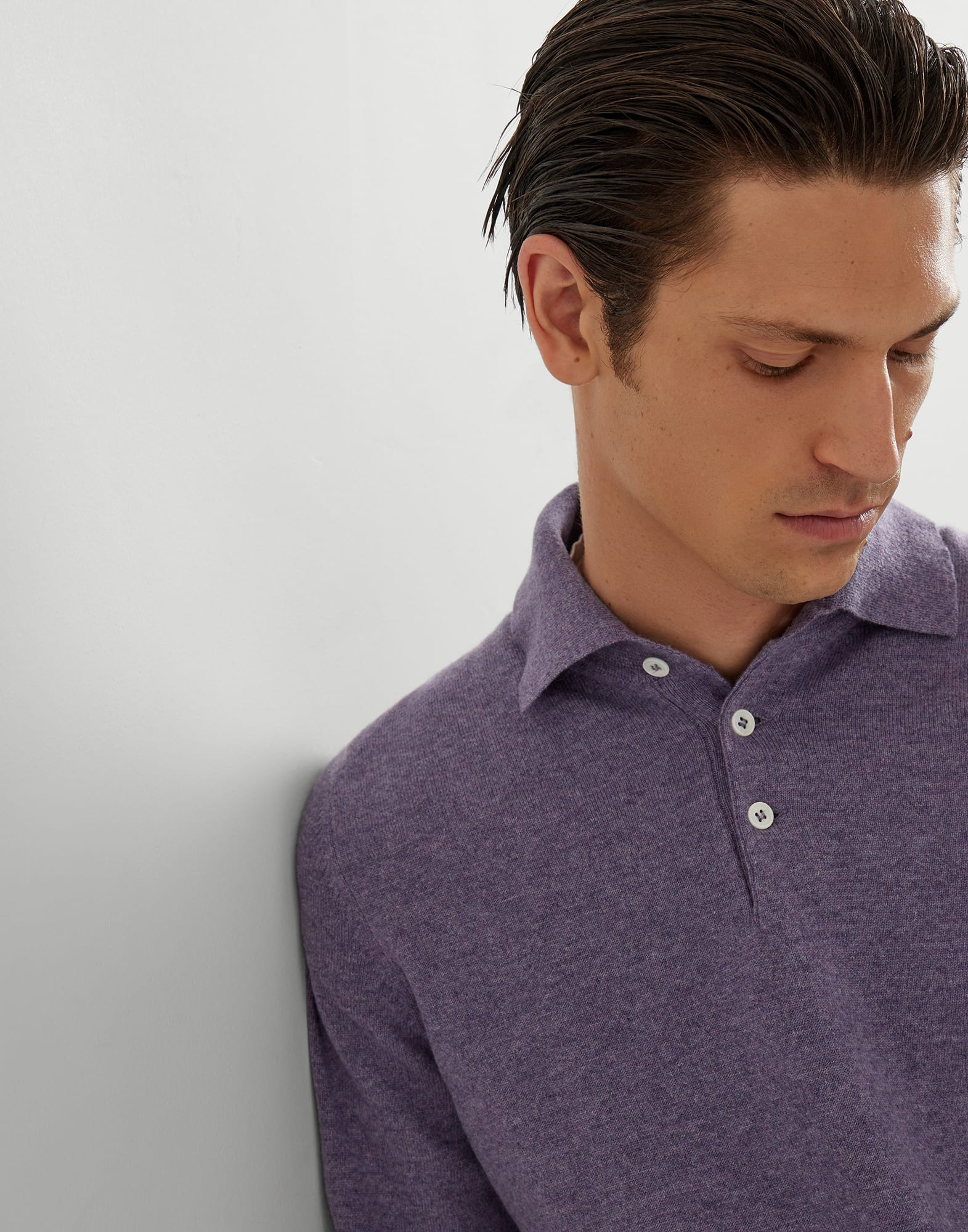 Cashmere polo-style sweater - 3