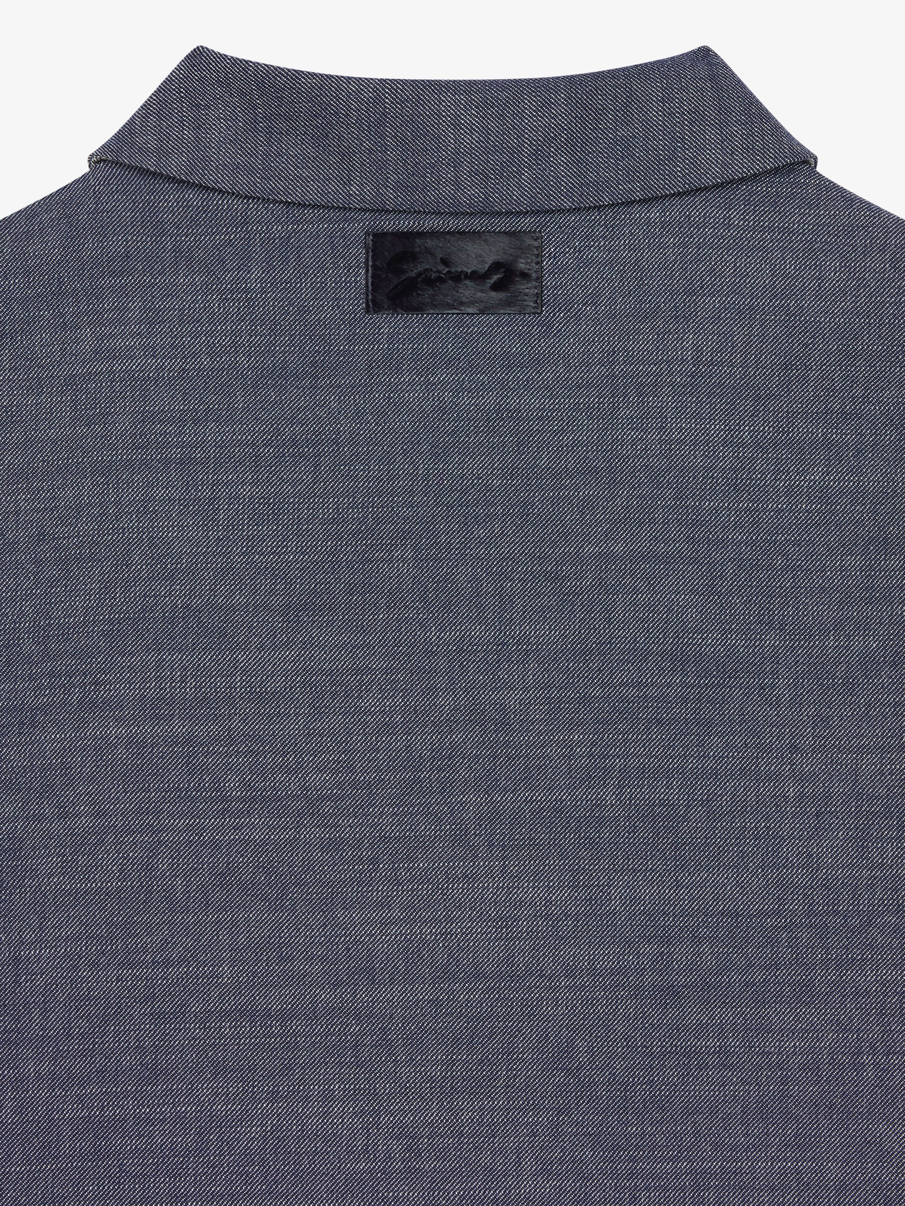 OVERSHIRT IN DOUBLE FACE DENIM - 4